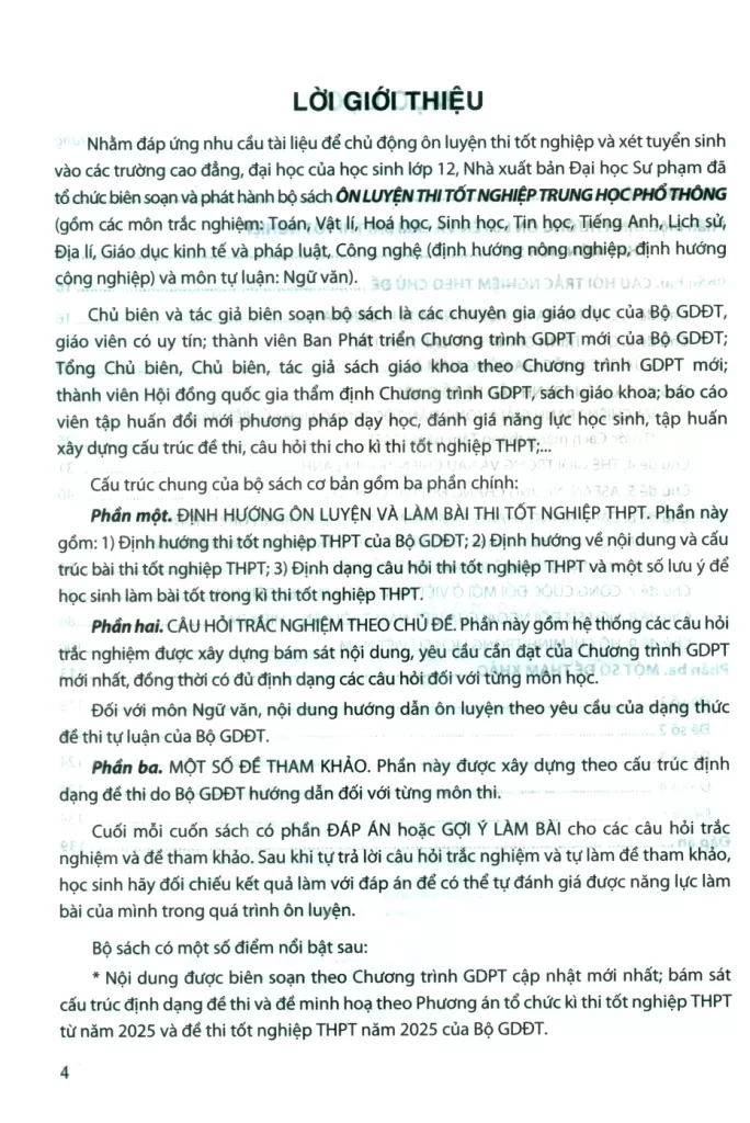 ÔN LUYỆN TRẮC NGHIỆM THI TỐT NGHIỆP THPT MÔN LỊCH SỬ (Theo Chương trình giáo dục phổ thông 2018)